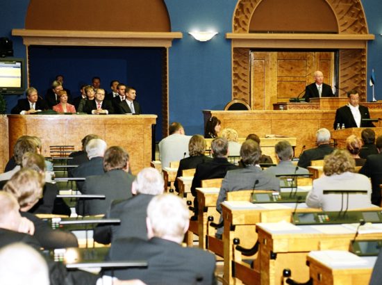 Vabariigi Presidendi Toomas Hendrik Ilvese ametivande andmine Riigikogu ees